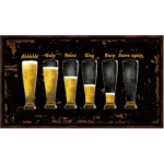 30X15-580 VINTAGE SIGN 30 X 15 CM - BEER - Image 1