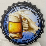 B-022 35CM BOTTLE TOP SIGN - BEER - Image 1