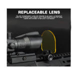 FLIP-UP QD SCOPE LENS AND SIGHT SHIELD PROTECTOR BLACK - Image 3