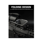 FLIP-UP QD SCOPE LENS AND SIGHT SHIELD PROTECTOR BLACK - Image 2