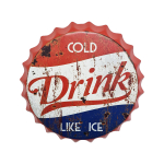 BC04 35CM BOTTLE TOP SIGN - COLD DRINK - Image 1