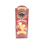 OP354 36CM WOODEN VINTAGE SIGN WITH BOTTLE OPENER - CHEERS - Image 1