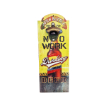 OP368 36CM WOODEN VINTAGE SIGN WITH BOTTLE OPENER - NO WORK DRINKING BEER - Image 1