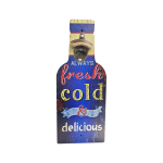 OP405 40CM WOODEN VINTAGE SIGN WITH BOTTLE OPENER - ALWAYS FRESH - Image 1