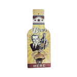 OP418 40CM WOODEN VINTAGE SIGN WITH BOTTLE OPENER - BEER OPEN BOTTLE - Image 1