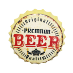 BC061 35CM BOTTLE TOP SIGN - PREMIUM BEER - Image 1