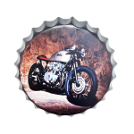 LW027 35CM BOTTLE TOP SIGN - BIKE - Image 1