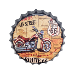 LW028 35CM BOTTLE TOP SIGN - ROUTE 66 - Image 1