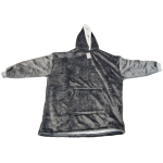 SHINEY GREY OVERSIZED SNUGGLE HOODIE 90 X 80 CM - Image 1