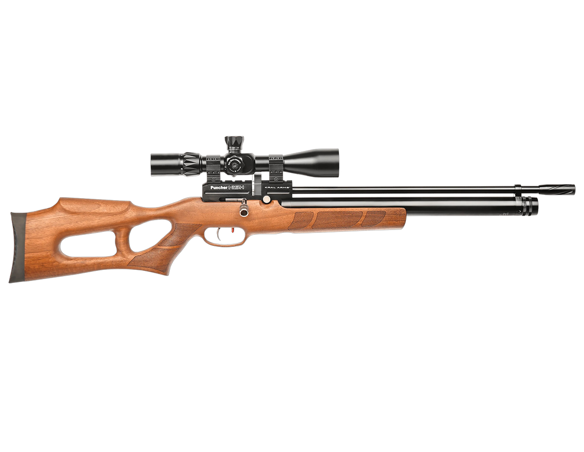KRAL PUNCHER NISH WALNUT AIR RIFLE SET .177 - PCP - Trimex Wholesale UK