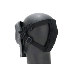 SRC FULL FACE SKULL AIRSOFT MASK V2 BLACK WITH ROUND HOLES - Image 4