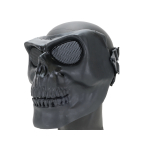 SRC FULL FACE SKULL AIRSOFT MASK V2 BLACK WITH ROUND HOLES - Image 2