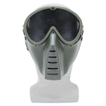 SRC FULL FACE FLY AIRSOFT MASK V2 DARK GREEN WITH ROUND HOLES - Image 1