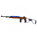 King Arms M1A1 Paratrooper Carbine CO2 Blowback Rifle Real Wood two tone blue wholesale