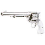 King Arms SAA .45 Peacemaker Airsoft Gas Revolver M – Silver - Image 6