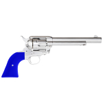 King Arms SAA .45 Peacemaker Airsoft Gas Revolver M – Silver Blue - Image 2