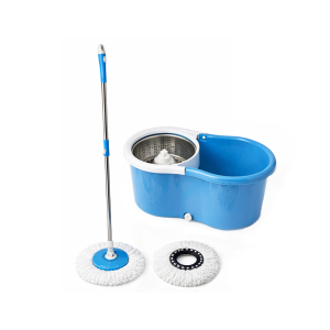 Trimex 360° Spin Mop Bucket with Stainless Steel Wringer & Drain Plug