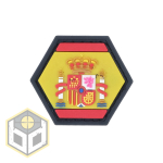 SPANISH FLAG BALLISTIC HEX PATCH BH00002 - Image 1