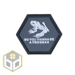 US NAVY SEALS FROGMAN SPECIAL WARFARE BALLISTIC HEX PATCH BH00026 - Image 1