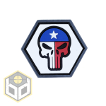 DEAD SKULL TEXAS BALLISTIC HEX PATCH BH00034 - Image 1
