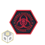 ZOMBIE OUTBREAK RED BALLISTIC HEX PATCH BH00004 - Image 1