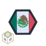MEXICO FLAG BALLISTIC HEX PATCH BH00049 - Image 1