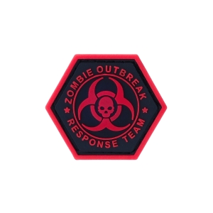 ZOMBIE OUTBREAK RED BALLISTIC HEX PATCH BH00004
