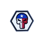 DEAD SKULL TEXAS BALLISTIC HEX PATCH BH00034 - Image 1