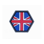 UK FLAG FULL COLOUR BALLISTIC HEX PATCH BH00039 - Image 1