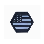 AMERICAN FLAG DARK BALLISTIC HEX PATCH BH00052 - Image 1