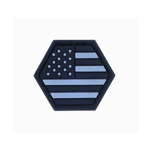 AMERICAN FLAG DARK BALLISTIC HEX PATCH BH00052