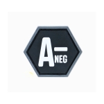 BLOOD GROUP A- BALLISTIC HEX PATCH BH00123 - Image 1