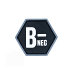 BLOOD GROUP B- BALLISTIC HEX PATCH BH00125 - Image 1