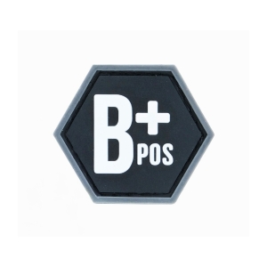BLOOD GROUP B+ BALLISTIC HEX PATCH BH00126