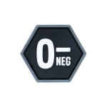BLOOD GROUP 0- BALLISTIC HEX PATCH BH00127 - Image 1