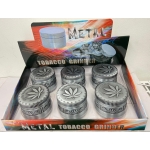HX091-4SKULL Pack of 6 50MM Metal Grinder - Image 1