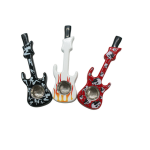 HX1297 11CM PACK OF 12  GUITAR SMOKING PIPE - Image 1
