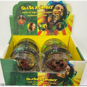 HX3003 Pack of 6 90MM Glass Ashtray