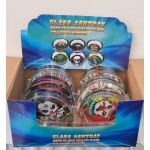 HX3012 Pack of 6 90 MM Glass Ashtray - Image 1