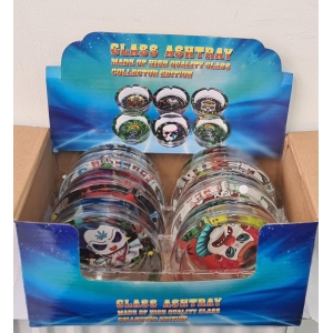 HX3012 Pack of 6 90 MM Glass Ashtray