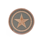 STAR PATCH ROUND TAN - Image 1