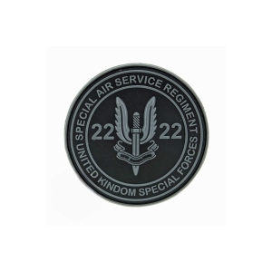 UK SPECIAL AIR SERVICE PVC PATCH BLACK UKSF-BLACK