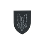 WHO DARES WINS SAS PVC PATCH BLACK WDWSAS-B - Image 1