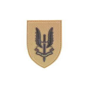 WHO DARES WINS SAS PVC PATCH TAN WDWSAS-T