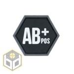 BLOOD GROUP AB+ BALLISTIC HEX PATCH BH00122 - Image 1
