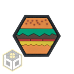 BURGER BALLISTIC HEX PATCH BH00114 - Image 1