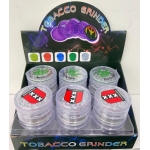 HX224 Pack of 12  60MM PLASTIC GRINDER - Image 1
