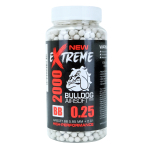 EXTREME BULLDOG 0.25G WHITE 2000 AIRSOFT BB PELLETS - Image 1