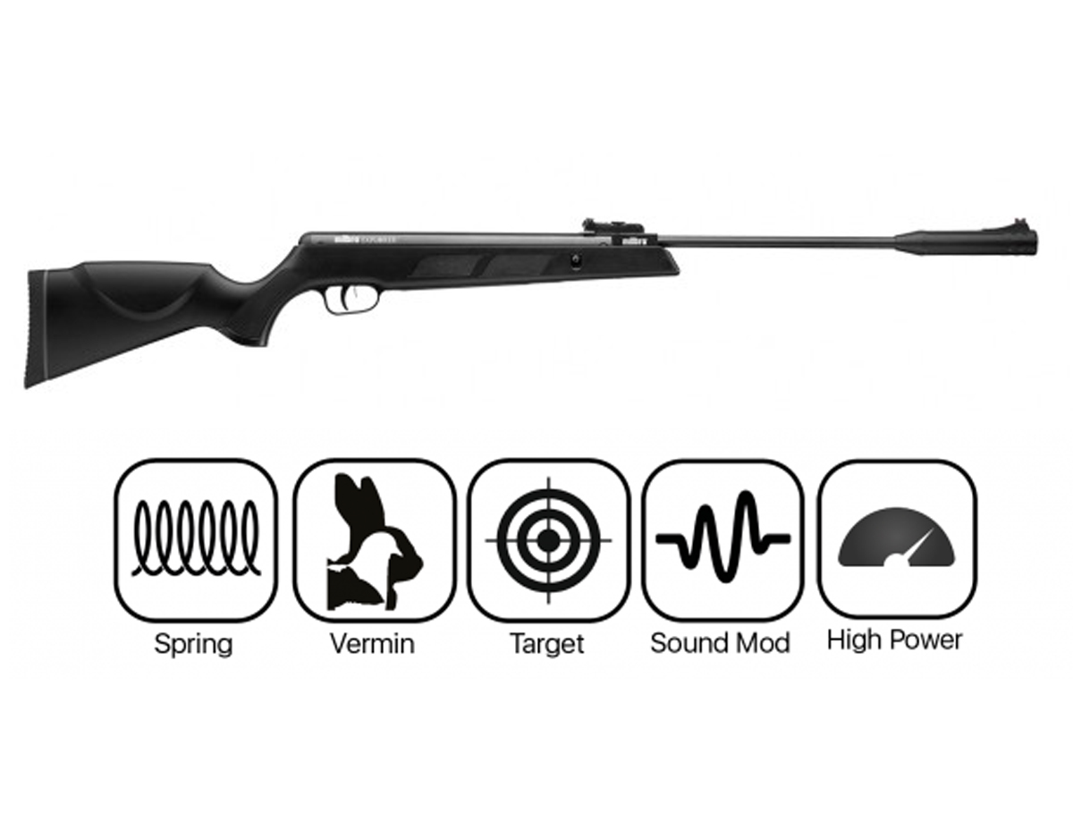 Explorer With Air Rifle MILBRO EXPLORER SYNTHETIC .177 AIR RIFLE BLACK - Trimex Wholesale UK
