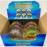 HX3007 PACK OF 6 90MM Glass Ashtray - Image 1